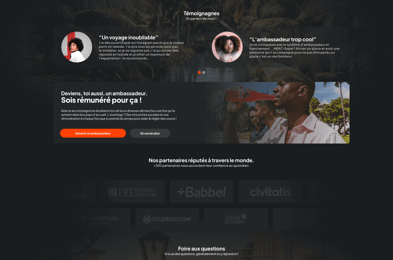 Témoignages et partenaires